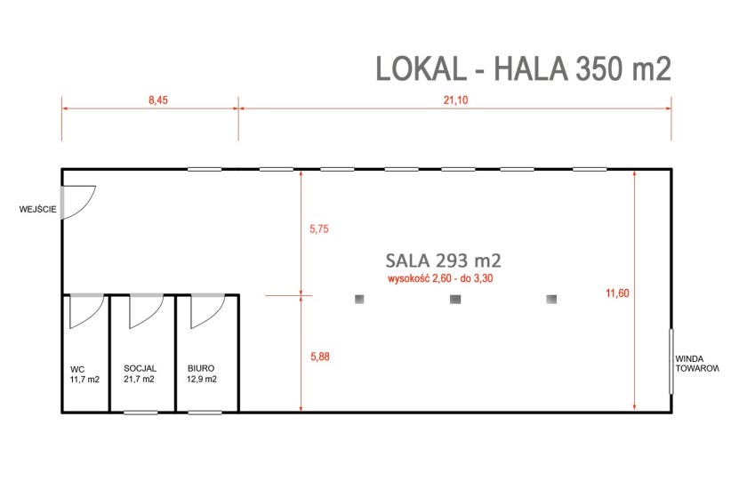 Hala Wynajem - świętokrzyskie, Kielce m., Kielce, Pakosz