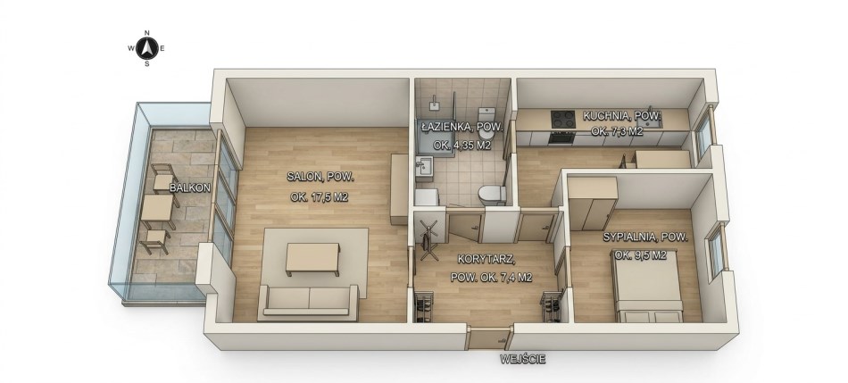 Mieszkanie Sprzedaż - świętokrzyskie, jędrzejowski, Małogoszcz